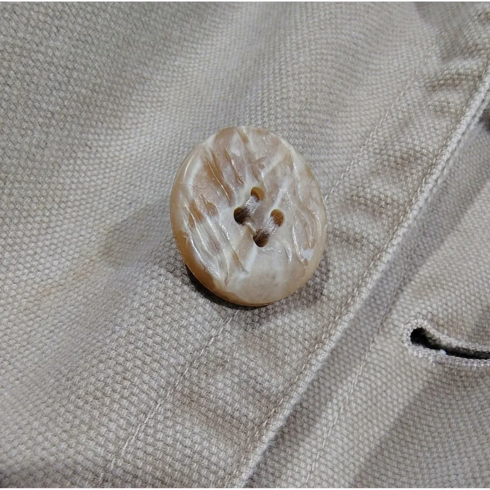 Vintage 80s Banana Republic Jacket  Mens Cotton Canvas Chore  Safari  Field XL